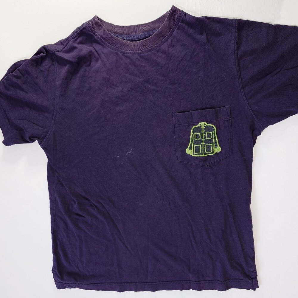 Shanghai Tang embroidered pocket T-Shirt